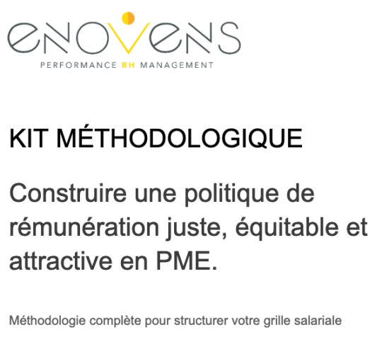 KIT METHODO : Se préparer à la transparence salariale, construire une politique de rémunération en 5 étapes