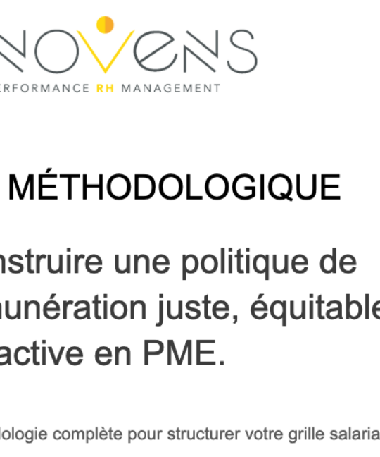 KIT METHODO : Se préparer à la transparence salariale, construire une politique de rémunération en 5 étapes